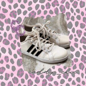 GUC Adidas Grand Court Sneakers White/Black Stripes Unisex Men’s 7 / Women’s 8